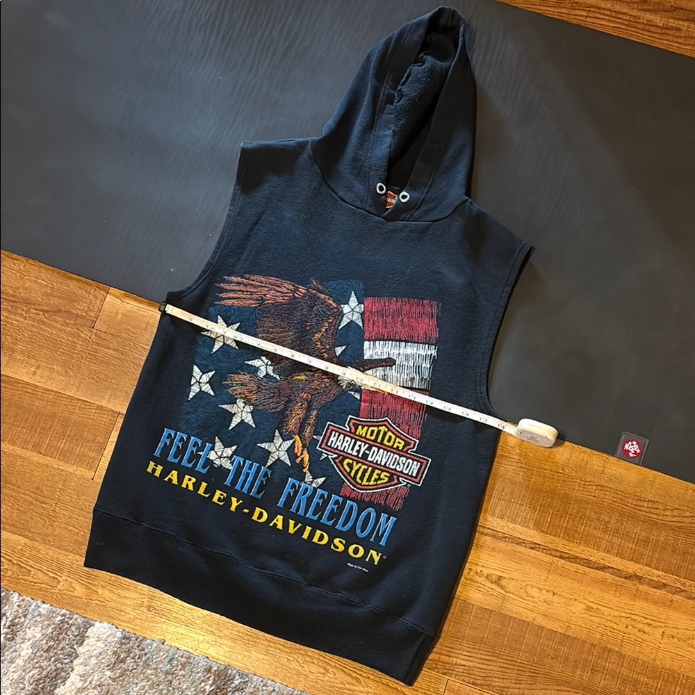 Vintage Harley Davidson cut off sweatshirt